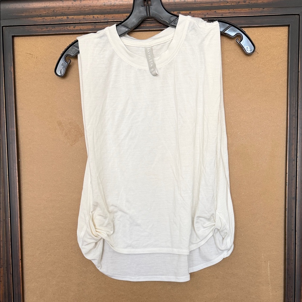 Athleta Cream Muscle Tee